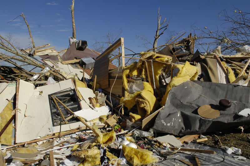 Lafayette: This pile of debris shows the vivid reality of how lives are...