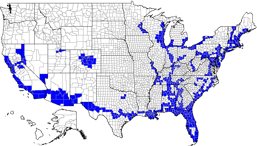 United States Map With Cities And States
