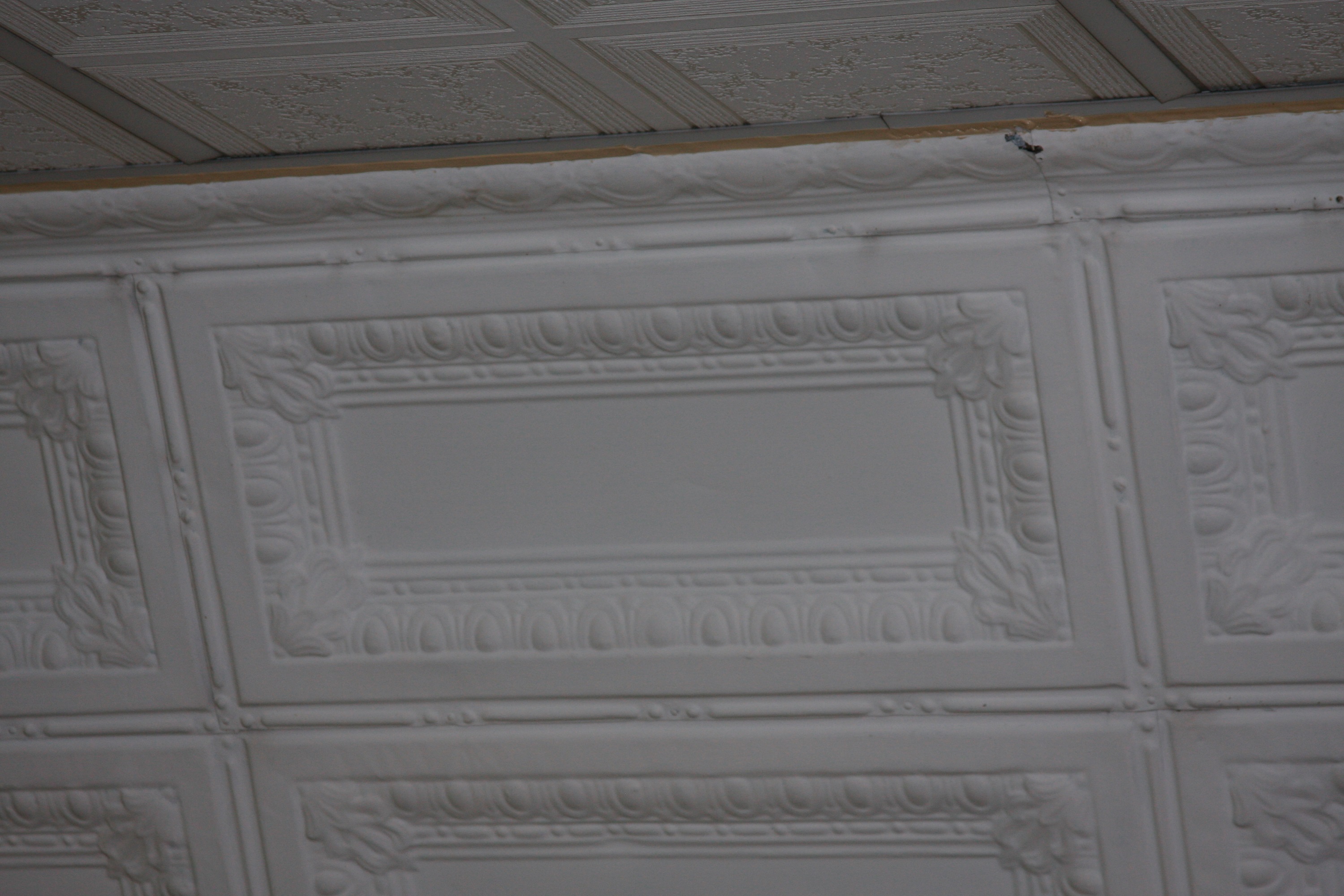 Old Tin Ceiling Tiles Worth Anything Panel Paint Colored