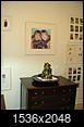White frames for color photos on white walls--I like!-home-photo-room-large-pic-sue