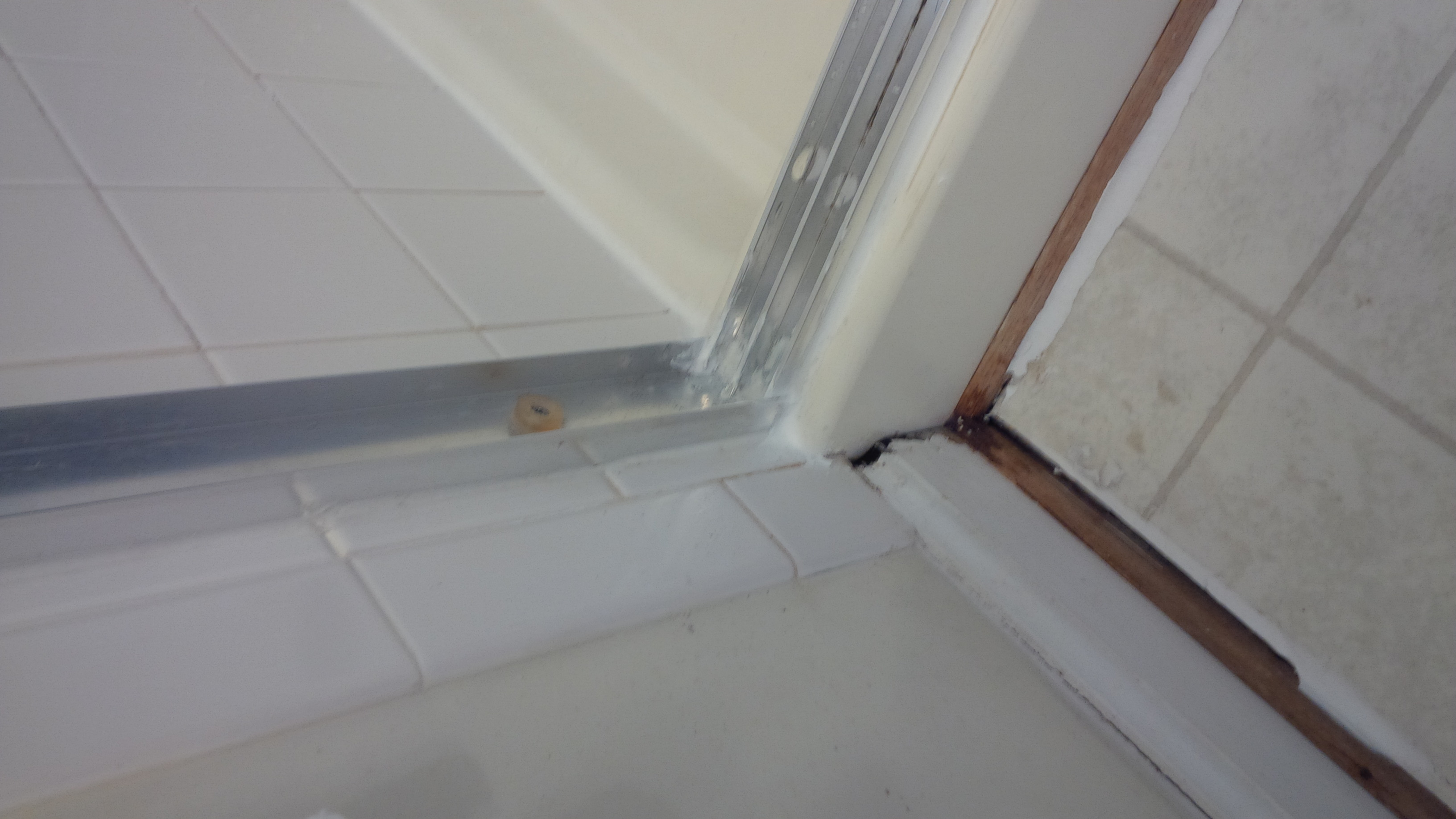 Leak In Bathroom Subfloor Drain Sink Ceiling House