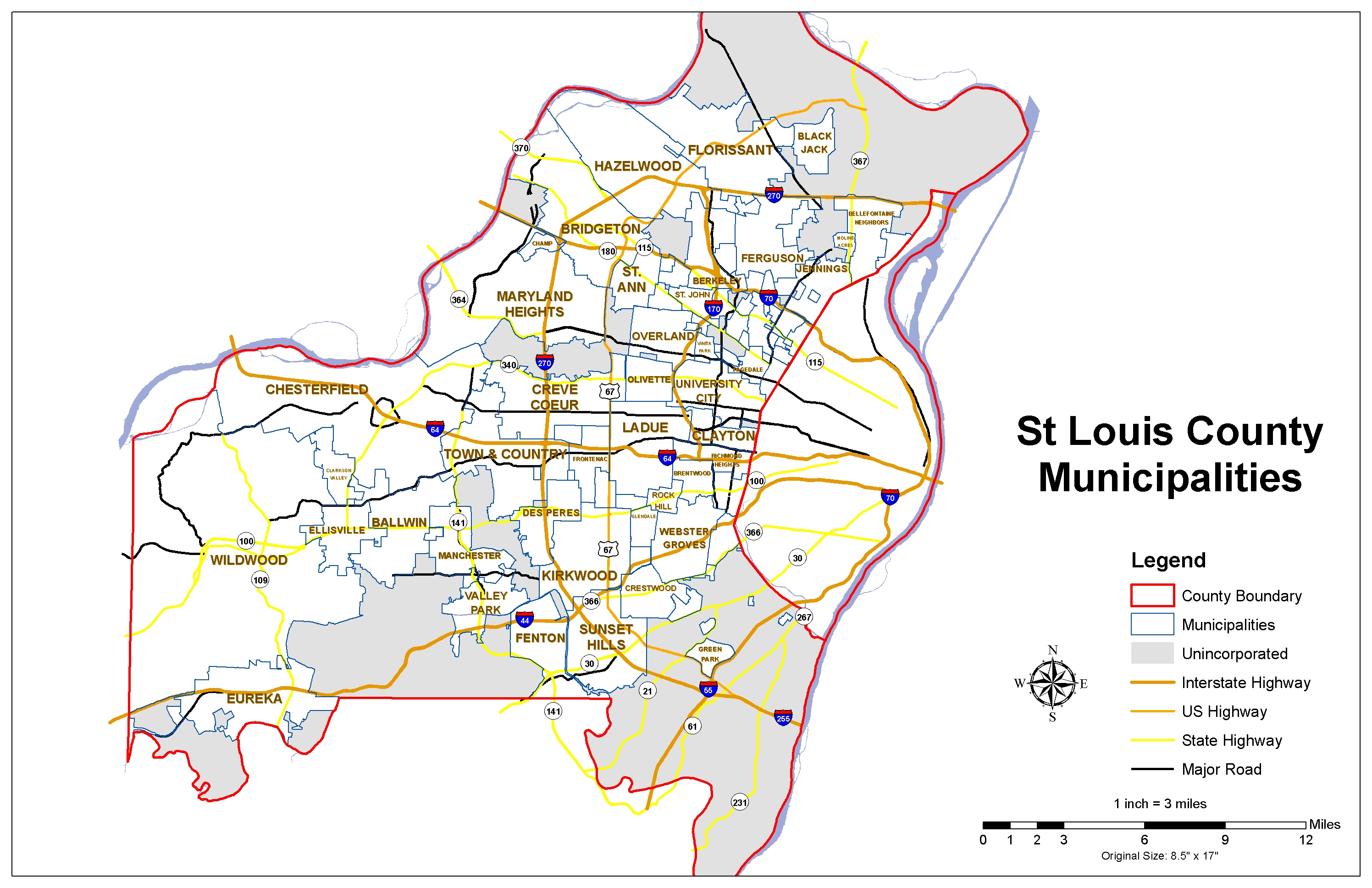 Where can I find a map of St. Louis with the cities&#39; limits displayed? (Kirkwood: neighborhoods ...