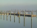 An early April morning, flat calm. West Island, Fairhaven, MA
