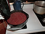 Chili I made at the cabin in my new dutch oven :)