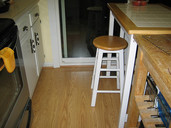 New laminate kitchen floor