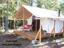Huckleberry tent and breakfast - Canvas tent cabins near Sandpoint Idaho
