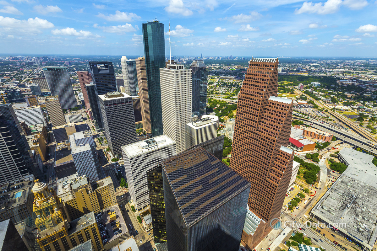 Downtown houston in daytime