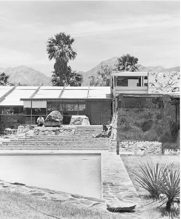 Taliesin West, designed by Frank Lloyd Wright, served as the architects home and studio.