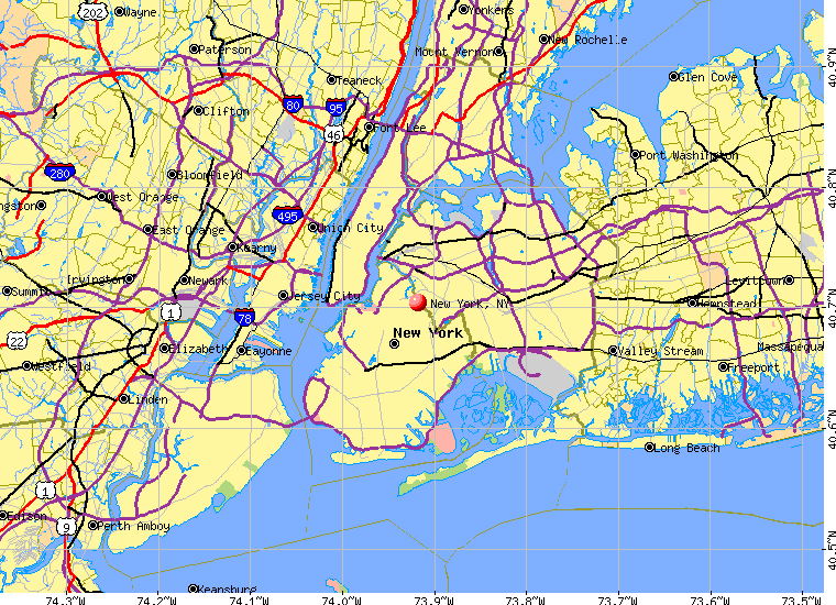 maps of new york city. New York Map (City), Map