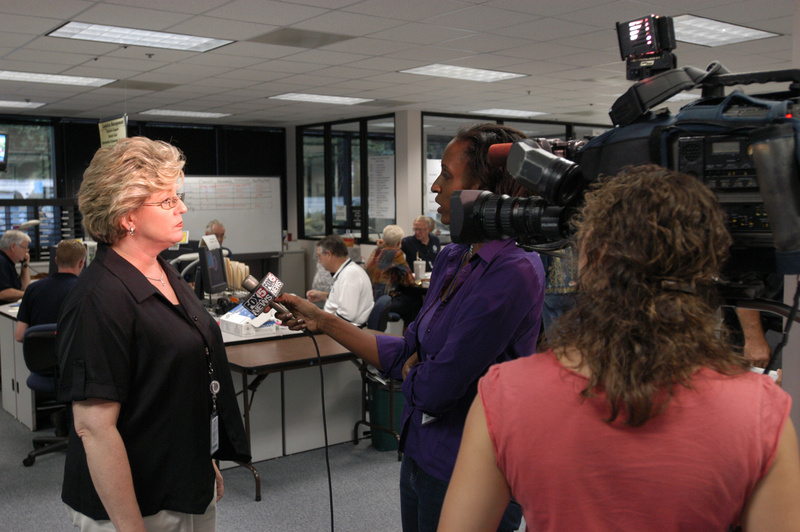 Atlanta: FEMA Region IV Deputy Director Mary Lynne Miller (left) speaks...