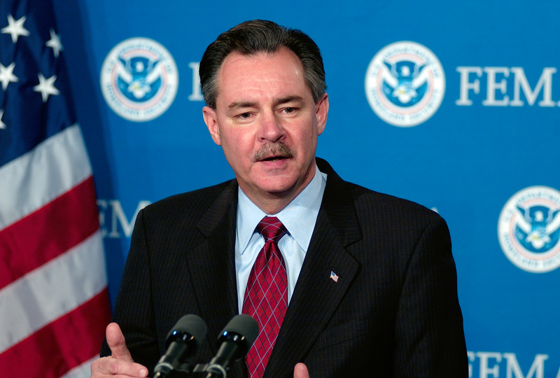 Washington: FEMA Acting Director R. David Paulison answers questions at...
