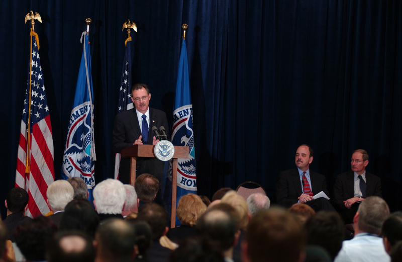 Washington: R. David Paulison outlines the reorganization of FEMA at the...