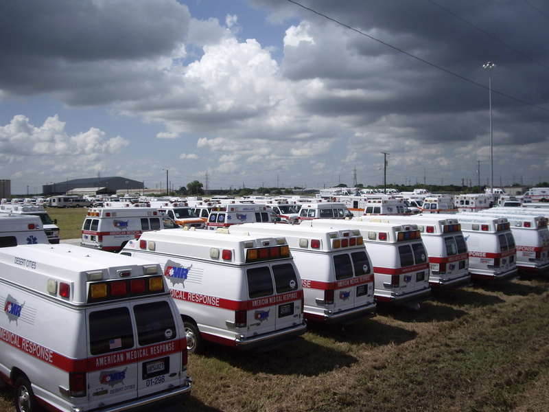 Nearly 700 ambulances responded to San Antonio&#39;s KellyUSA as part...