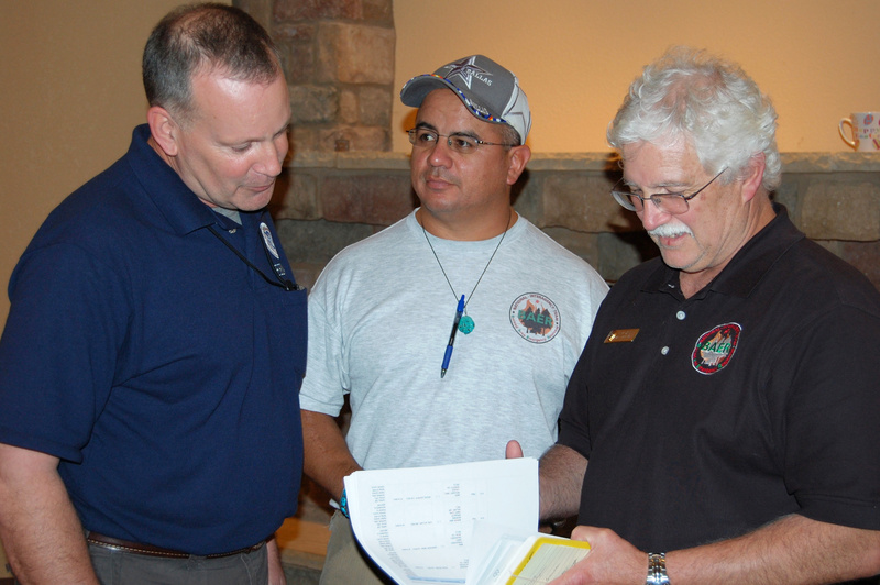 Valley Center: Mike Parker, FEMA&#39;s Tribal Task Force Leader (left),...