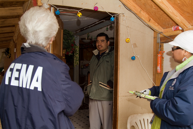 Snohomish: FEMA Community Relations (CR) Specialists Beverly Winder (L)...