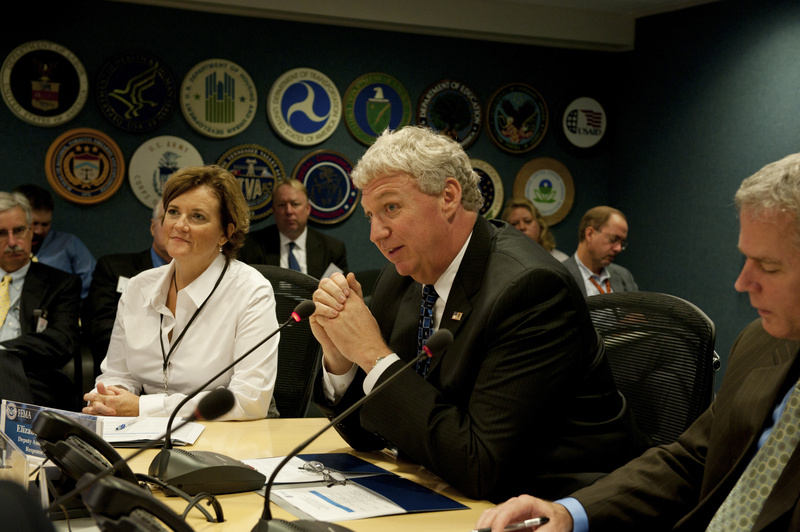 Washington: FEMA Deputy Administrator Richard Serino speaks with members...