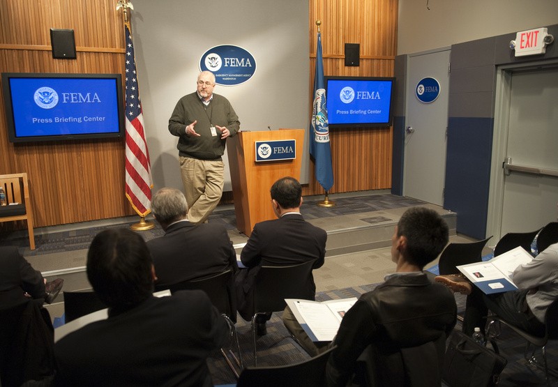 Washington: FEMA Administrator Craig Fugate addresses members of the foreign...