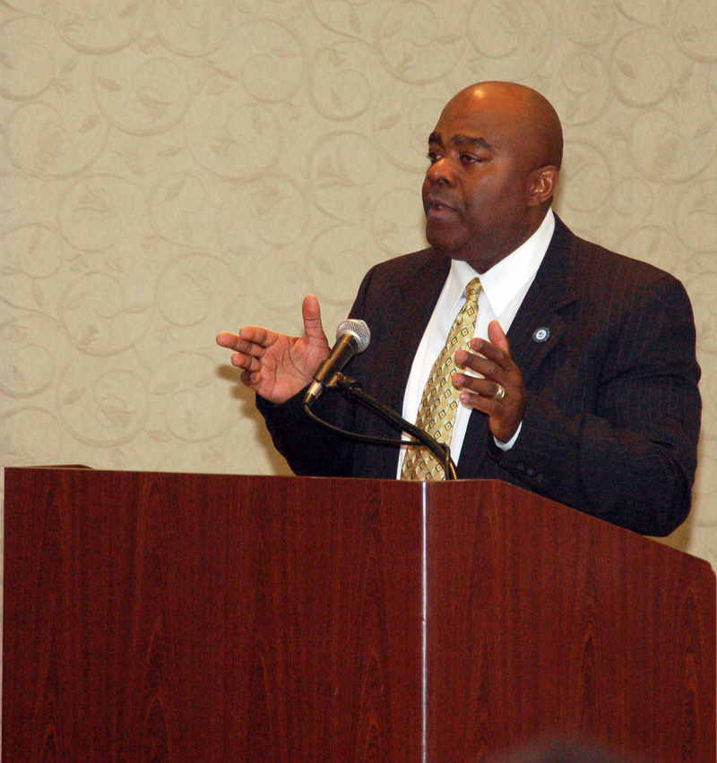 Fort Worth: FEMA Region VI Regional Admionistrator Tony Russell addresses...