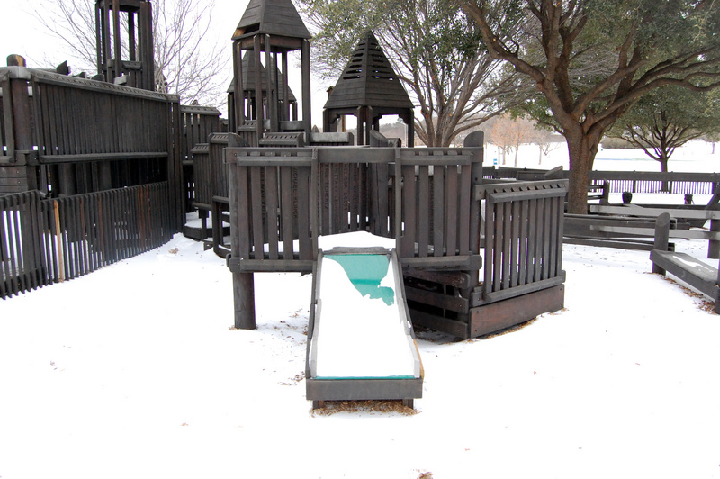 Denton: Normally busy Eureka Playground stands vacant in the wake of this...