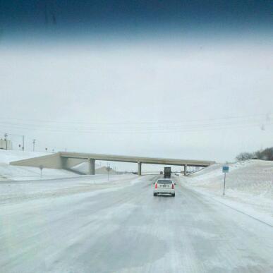 Denton: Snow and ice made travel hazardous in North Texas as a result...