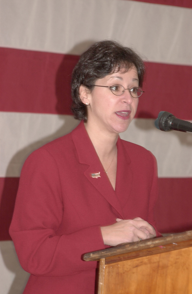 Beckley: FEMA Region III Director Charlotte Herbert addresses participants...