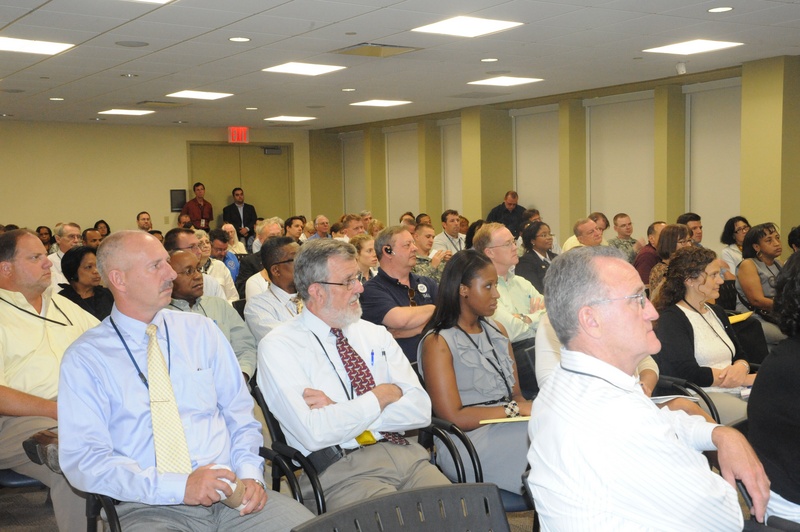 New York: Region II staff and employees during and All Hands Meeting held...