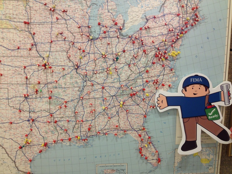 FEMA Flat Stanley visits the American Red Cross in Washington, D.C. and...