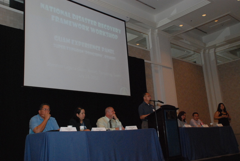 Panel discussion at the Guam National Disaster Recovery Framework rollout....