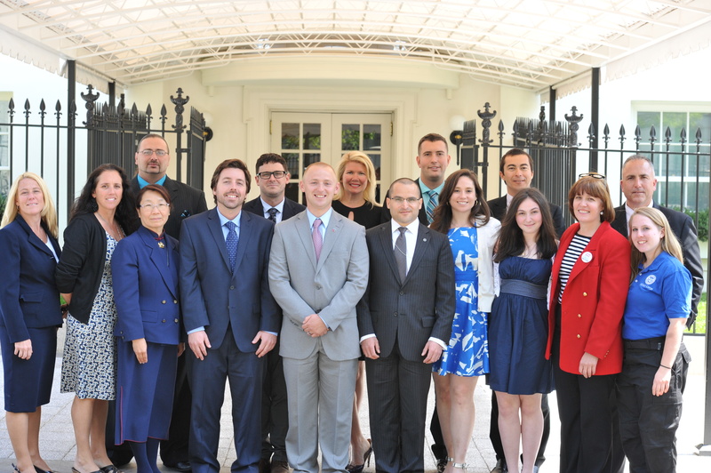 Washington: White House Champions of Change - Hurricane Sandy group photo....