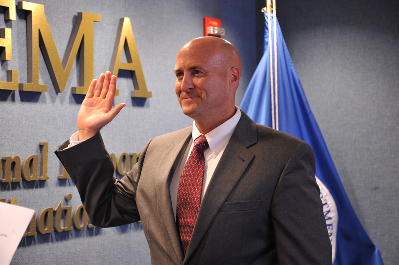 Washington: Robert Waltemeyer Jr. takes his oath of office as FEMA&#39;s...