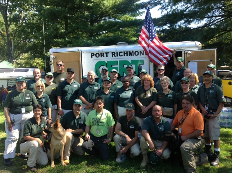 Members of the Port Richmond Community Emergency Response Team (CERT)...