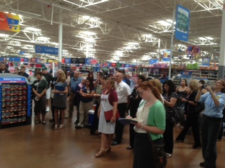 Chandler: Walmart customers and employees attend the 2013 National Preparedness...