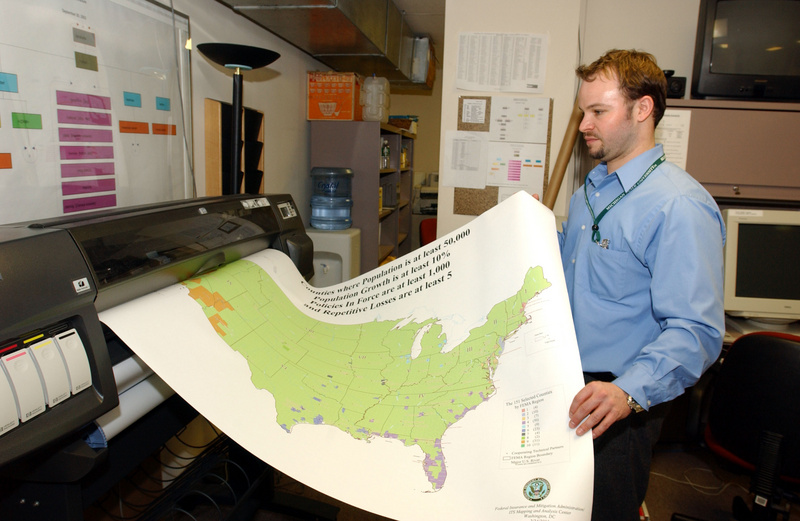 Washington: FEMA&#39;s mapping section creates disaster maps that help...