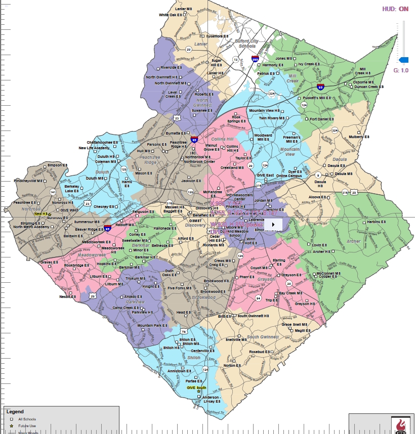 Zip Code Map Gwinnett County Ga - United States Map