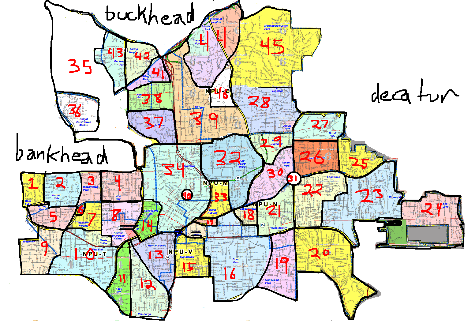 city of atlanta neighborhood map Atlanta Neighborhoods And Safe Streets city of atlanta neighborhood map