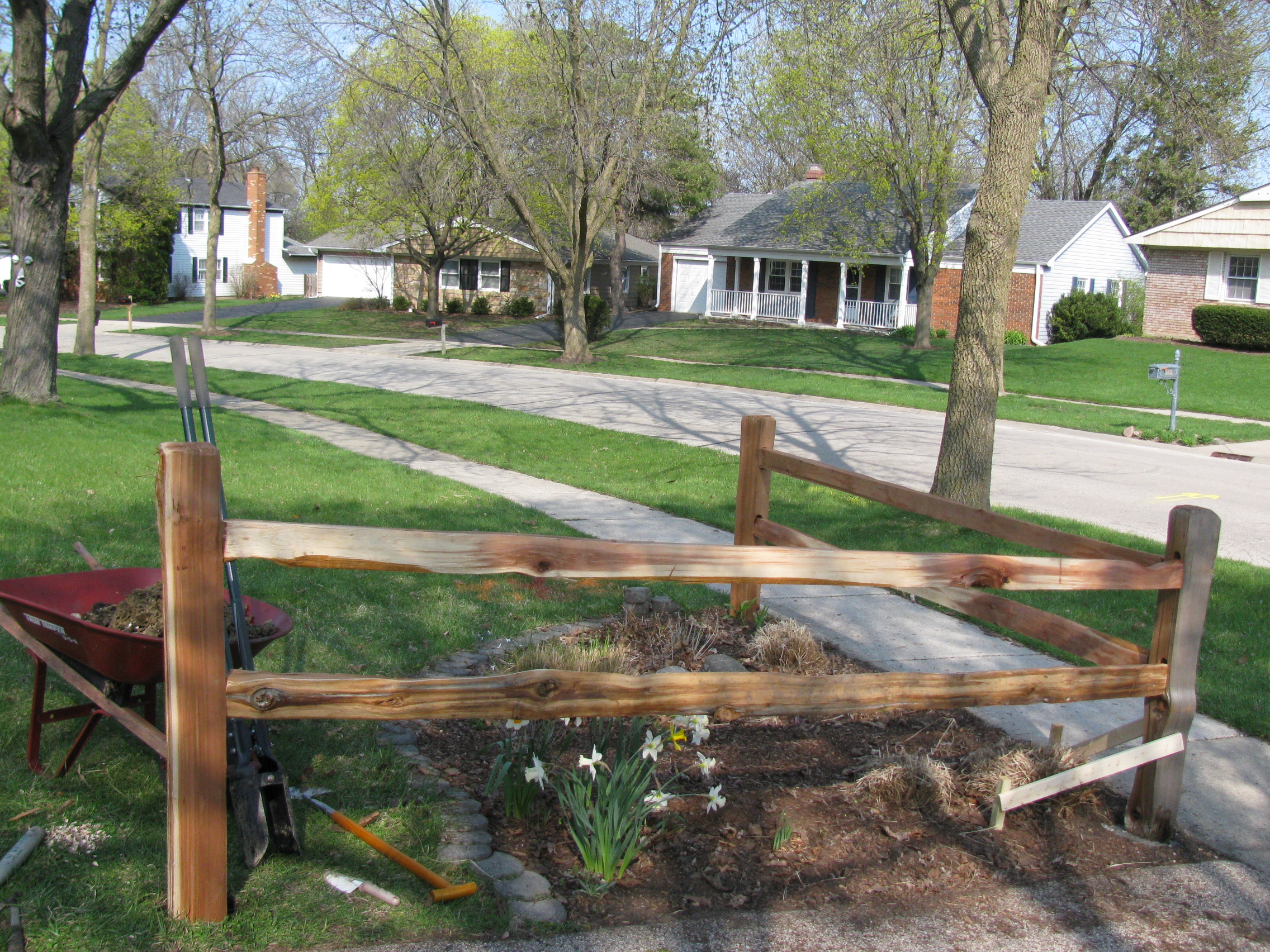 Solit Rail Fence Landscaping DIY Split Rail Fence Father and Sons 