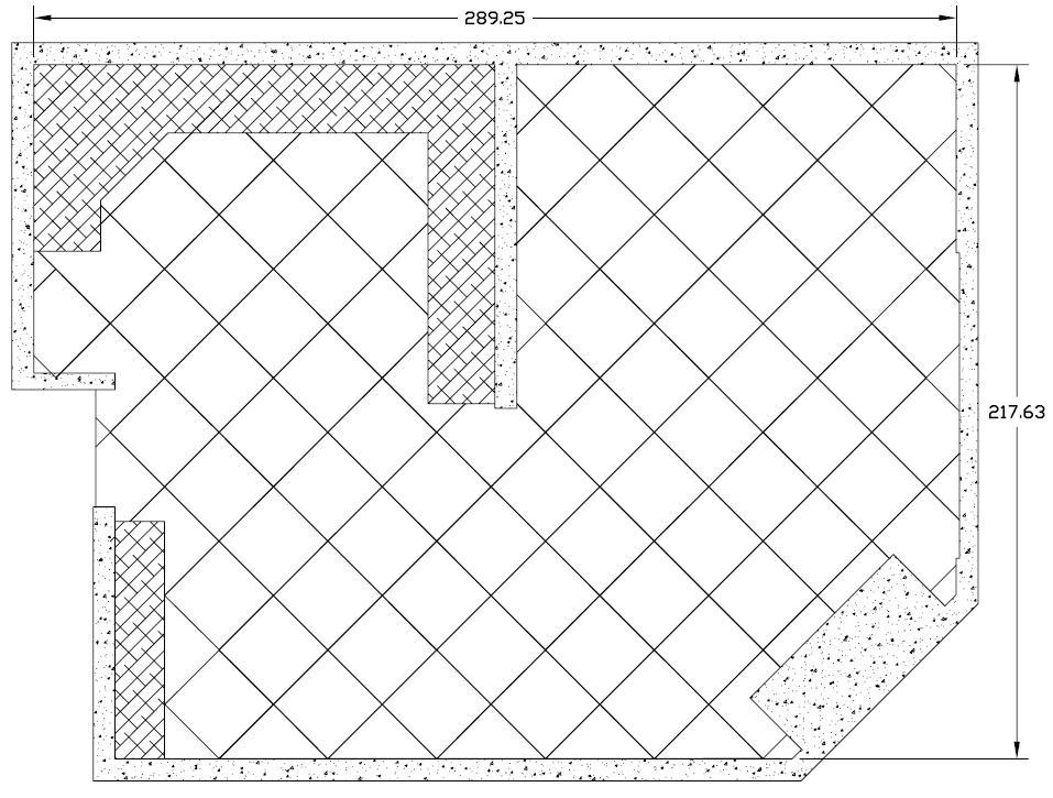 Commercial Carpet Tile Diagonal Pattern 7/16&quot; Waterhog Premier Tile