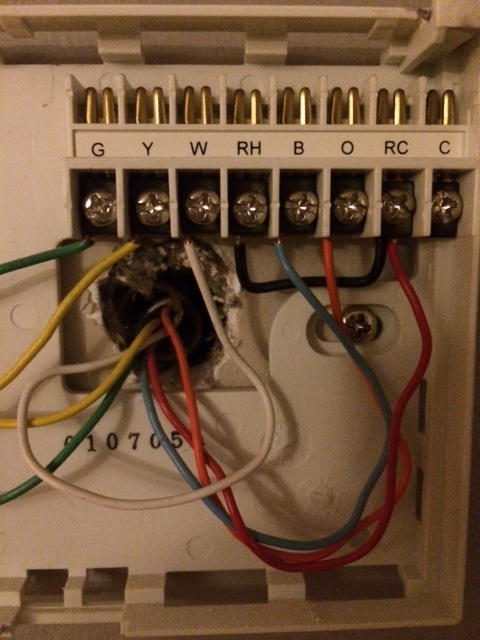 Wiring a new Programmable Thermostat (floor, furnace, AC, heating) - House -remodeling ...