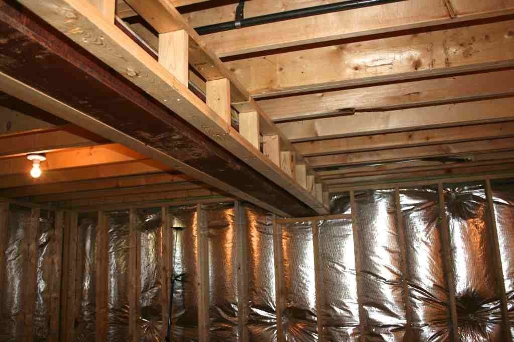 Basement Question Where To Attach Studs Roof Ceiling