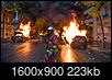 President Emmanuel Macron's economic policies & new taxes on gas/fuel protest turn violent and riot. MERGED-burning-cars-paris-001.jpg