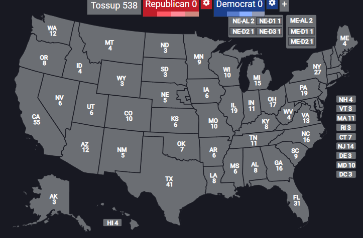 New Electoral Map 2024