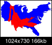 America is a RED country and a middle ground is completely unrealistic at this point!-statepopredblue1024.png