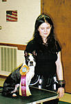 Rhiannon  and Maya CGC Award- canine good citizen with our rescued boston terrier . we got her at 4 and she was not housebroken yet . this was a very...