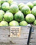 Watermelons at spicer's in Oregon City.
