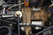 Porsche 956/962 transmission, suspension, spacer, hydraulic clutch actuator, antiroll bar, shift linkage