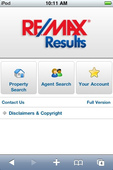 RE/Max Results Mobile Website