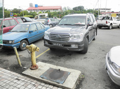 Toyota Land Cruiser Parking Next To A Fire Hydrant