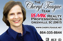 Cheryl Teague - Remax realty Greenville SC