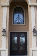 A & a leaded glass & doors