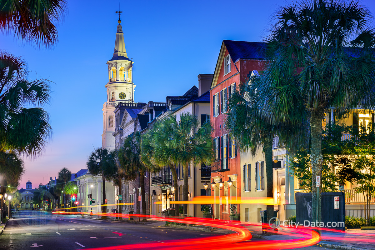 Cityscape in the historic french quarter